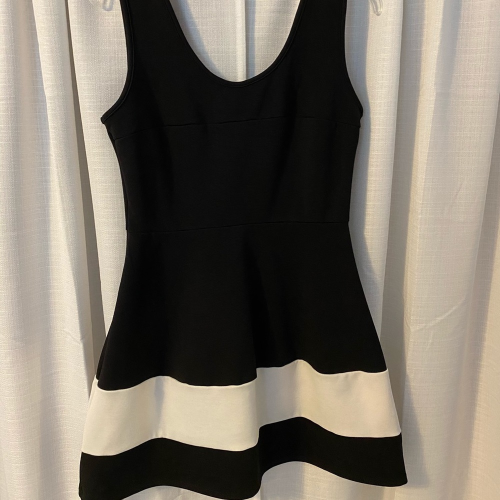 Black and White Mini Dress